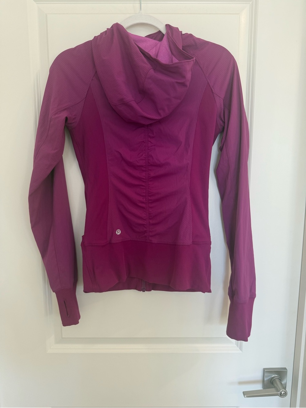 Lululemon In Flux Reversible Lightweight Hooded Zip-Front Jacket-Regal Plum - Picture 3 of 11